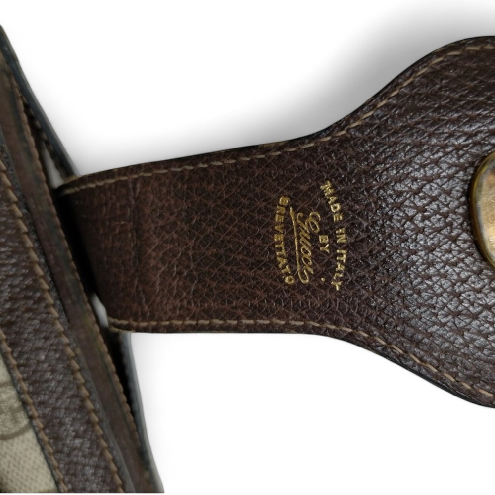 GUCCI Brown Monogram Shoulder Bag - Picture 8 of 10